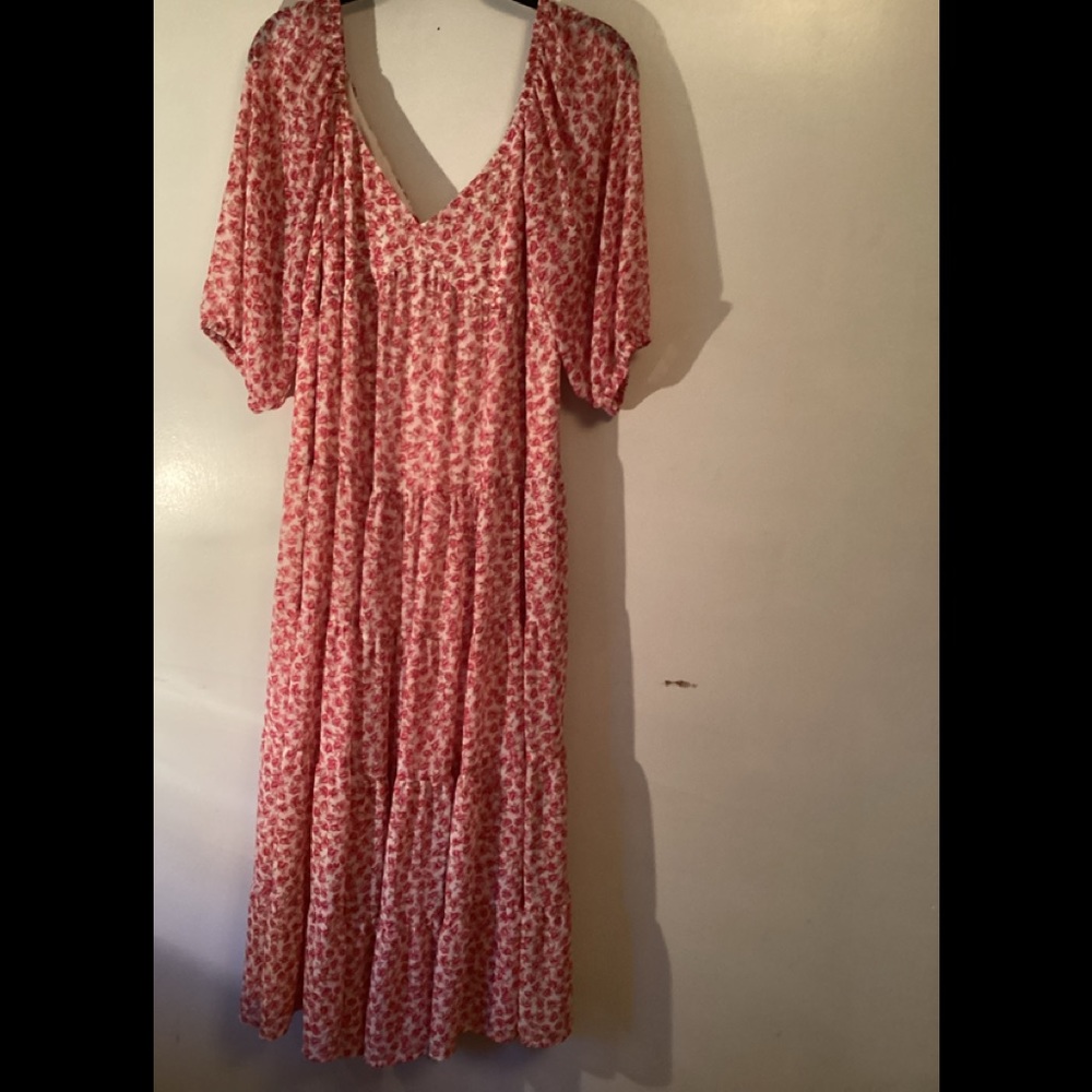 CODE X MODE a maxi dress with cut out and tie at the back Sz L